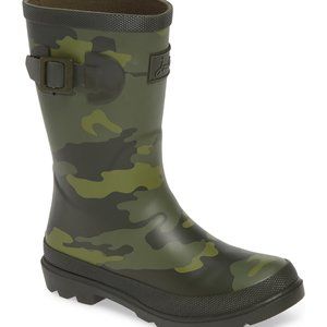 Nordstrom Joules Kids Rain Boot Wellies - Camo - Size 11